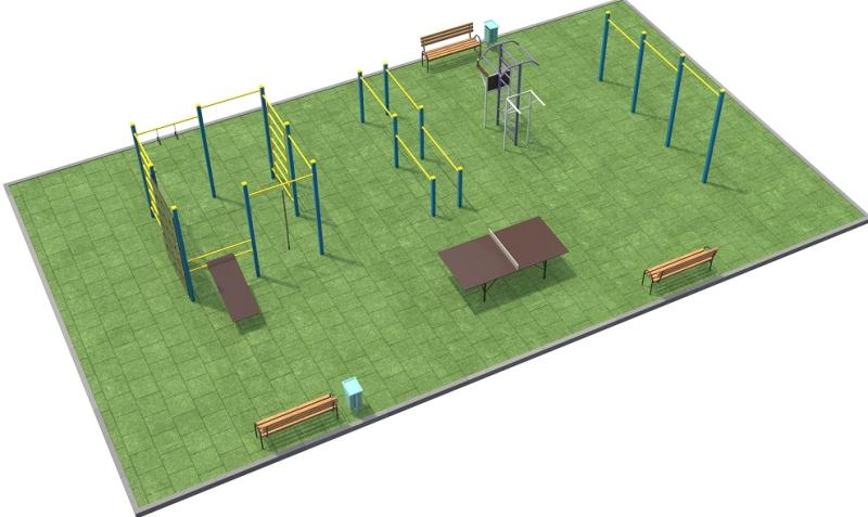 Проект спортплощадки 170 метров в Саратове в Саратове