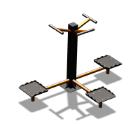 Уличный тренажер "Твистер тройной" УТ337 в Саратове