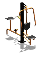 Уличный тренажер "Жим от груди Вело" УТ321 в Саратове