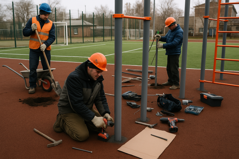 Монтаж спортивных объектов: правила, сроки, ошибки