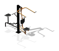 Уличный тренажер "Верхняя тяга Вело" УТ340 в Саратове