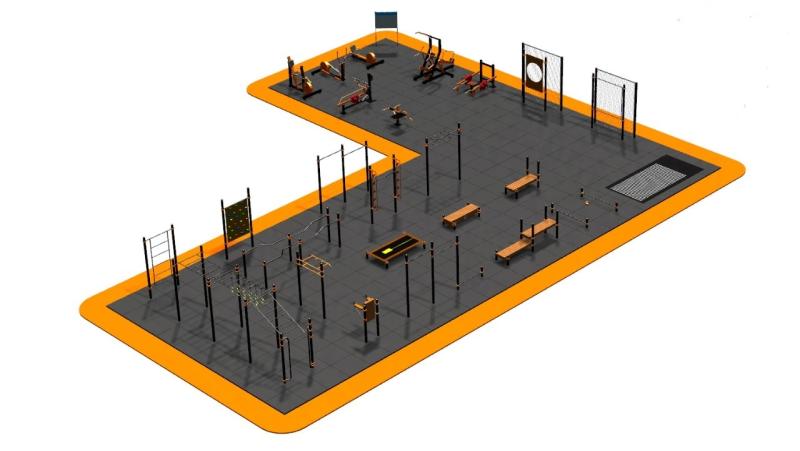 Дизайн проект спортплощадки Угловая в Саратове