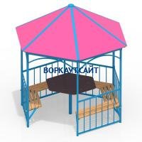 Беседка со столом и лавками МАФ 4121 в Саратове