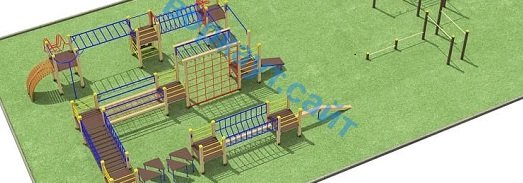Проект спортплощадки с полосой препятствий в Саратове