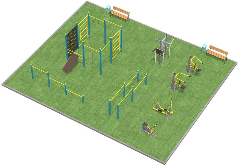 Проект спортплощадки 150 метров в Саратове в Саратове