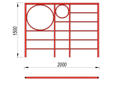 Шведская стенка с кольцами МАФ 3502 в Саратове