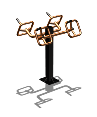 Уличный тренажер  "Штурвал двойной"  УТ201 в Саратове