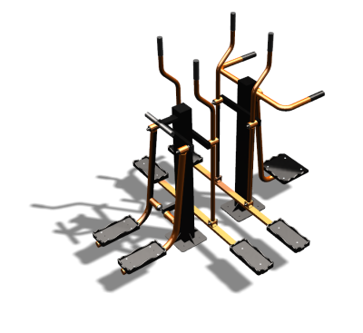 Уличный тренажер "Шпагат Маятник Лыжник двойной" УТ335 в Саратове