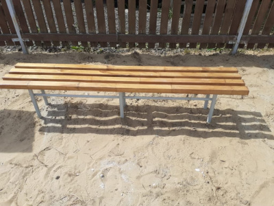 Двухметровая лавочка без спинки 2 м МАФ 1602 в Саратове