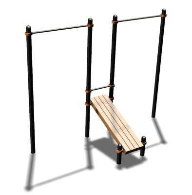 Воркаут турники со скамьей для пресса ВС-27 в Саратове