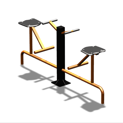 Уличный тренажер  "Твистер сидя двойной"   УТ216 в Саратове