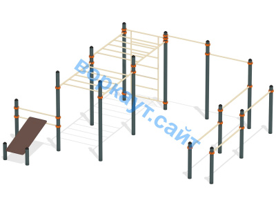 Спортивный комплекс воркаут ВС-50 в Саратове