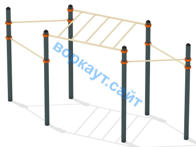 Турник разноуровневый с рукоходом ВС-26 в Саратове