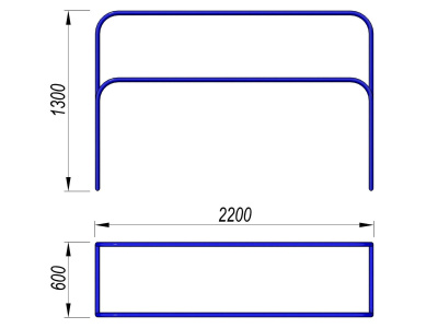 Брусья разновысокие МАФ 3531 в Саратове