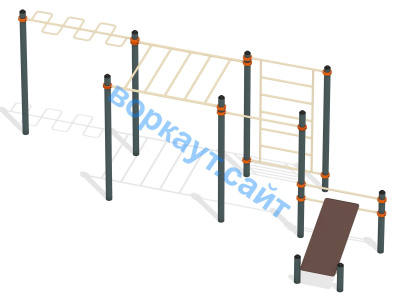 Спортивный комплекс воркаут ВС-45 в Саратове