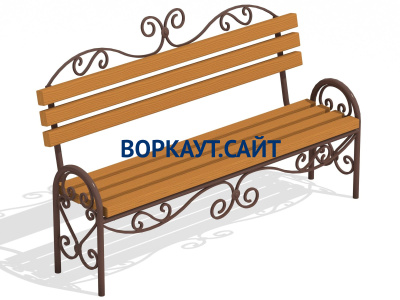 Лавочка кованная МАФ 1606 в Саратове