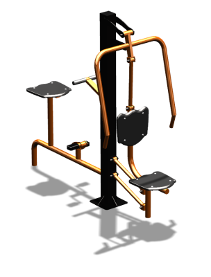 Уличный тренажер "Жим от груди Вело" УТ321 в Саратове