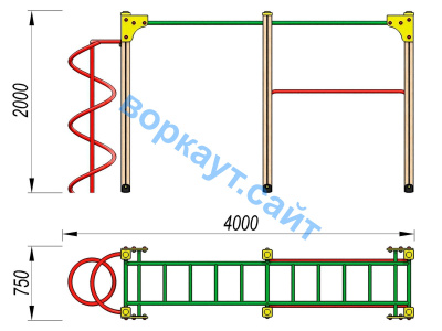Детский спортивный комплекс ДСК 3104 в Саратове