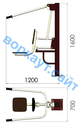 Уличный тренажер "Тяга сверху" УТ 001 в Саратове