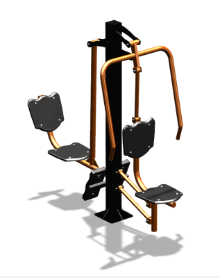 Уличный тренажер "Жим от груди Жим ногами" УТ304 в Саратове