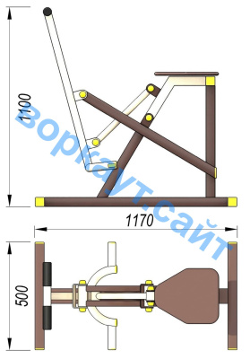 Уличный тренажер "Наездник " УТ 006 в Саратове