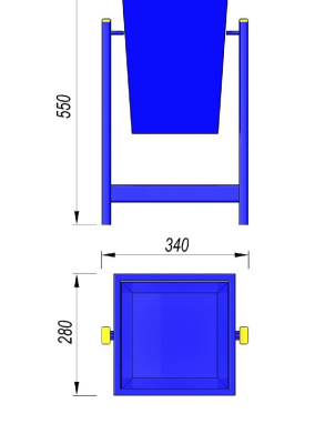 Урна МАФ 1630 в Саратове