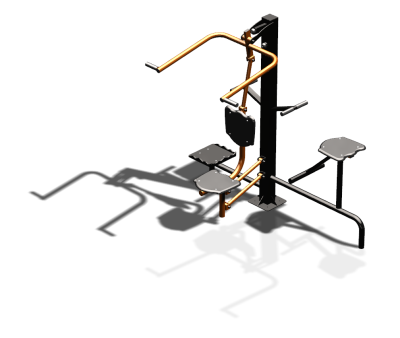 Уличный тренажер "Верхняя тяга Твистер стоя Твистер сидя" УТ336 в Саратове