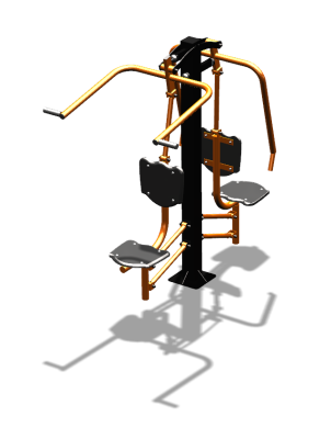 Уличный тренажер "Жим от груди Верхняя тяга" УТ314 в Саратове
