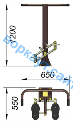 Уличный тренажер "Балансир" УТ 007 в Саратове Уличный тренажер "Балансир" УТ 007 в Саратове