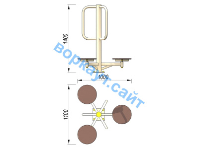 Уличный тренажер Орбита УТ 011 в Саратове