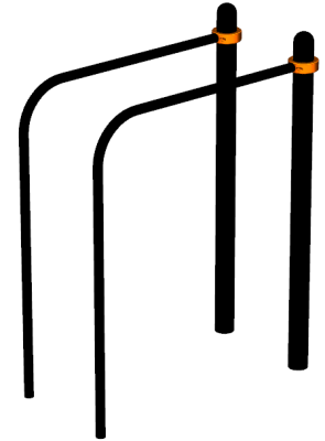 Воркаут брусья приставные ВС-39 в Саратове