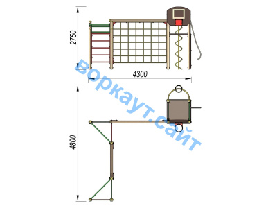 Детский спортивный комплекс ДСК 3112 в Саратове