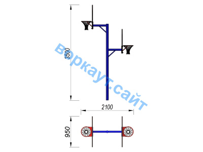 Баскетбольный щит двойной СИО 3511 в Саратове