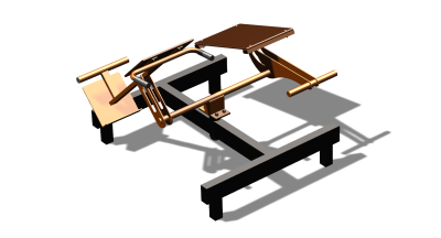 Силовой уличный тренажер  "Пресс Гиперэкстензия"  УТ420 в Саратове