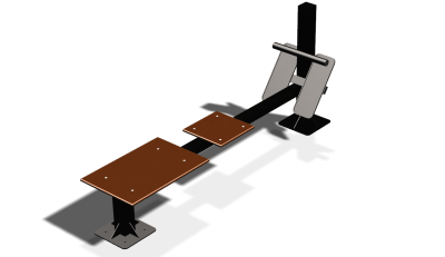 Силовой уличный тренажер  "Скамья для пресса"  УТ415 в Саратове